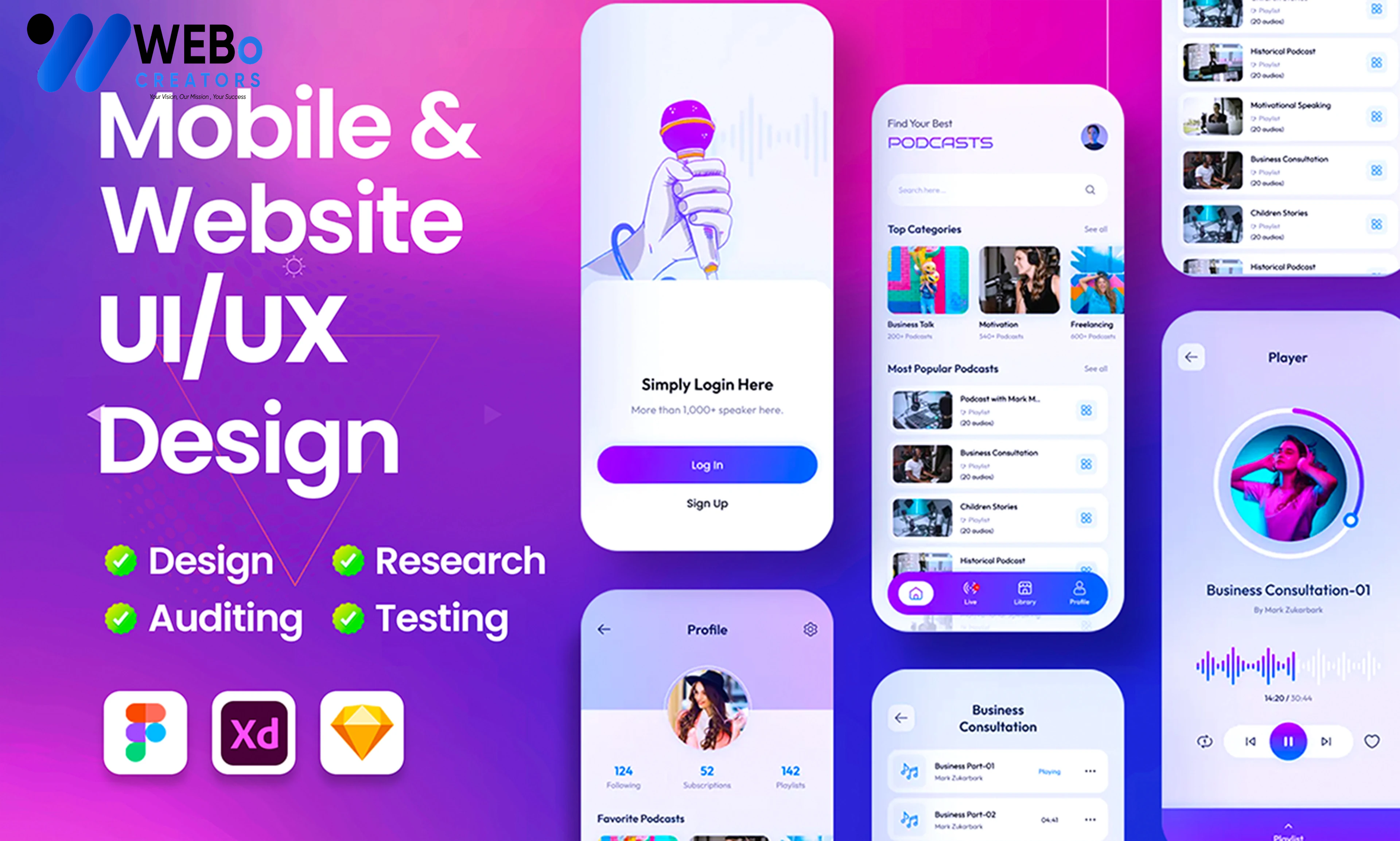 Flutter App UI/UX Design | Beautiful Flutter Interface Design in London